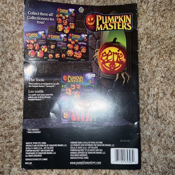 Pumpkin Masters expressions 8 fun patterns. Pumpkin carving pattern book - Picture 2 of 2